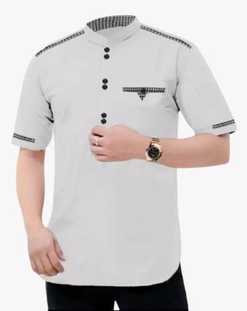 Gambar BAJU KOKO BARHI TOJIRO TOYOBO Premium Quality Kancing Saku Aktif - Putih, L dari TOKO ANDESLA undefined Tokopedia