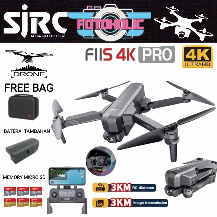 Gambar SJRC F11S PRO 4K 3KM/DRONE SJRC F11S PRO 4K 3KM VERSION EIS ANTISHAKE - F11 PRO, DRONE ONLY dari fotoholic undefined Tokopedia