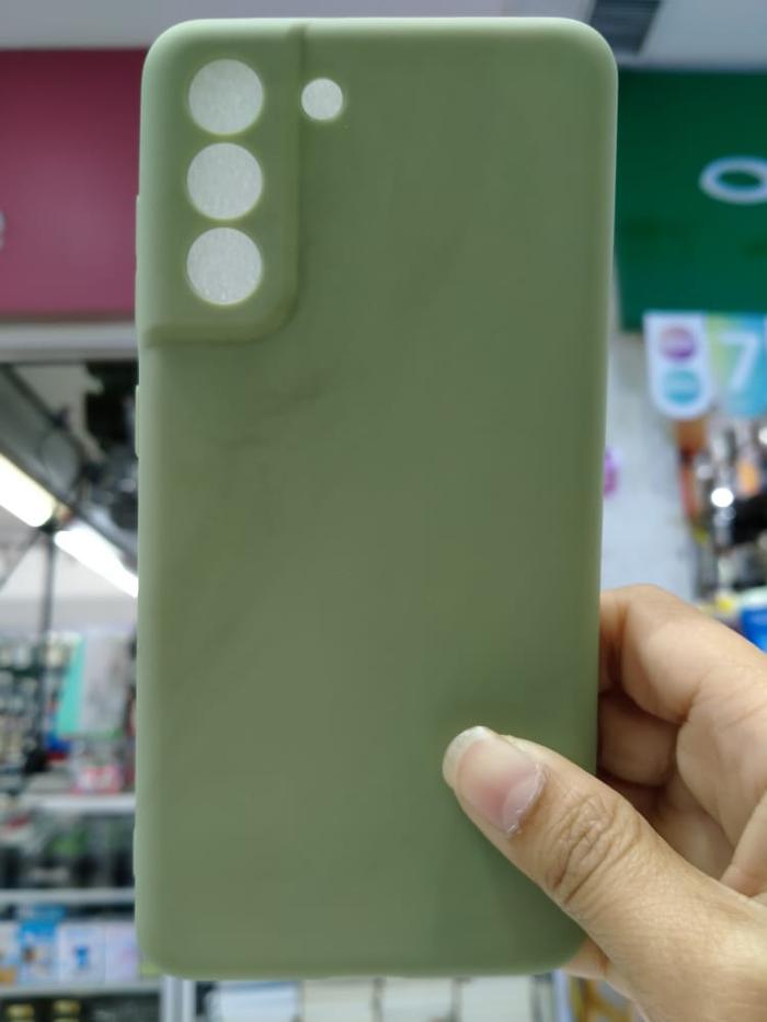 Gambar Silicone Case Samsung S21 FE - ijo polos dari ChensCellular undefined Tokopedia