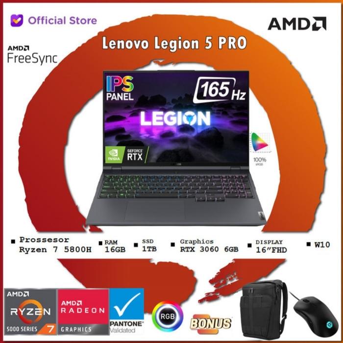 Lenovo Legion Pro Ryzen 5800H 16GB 1TBssd RTX3060 6GB W10 16