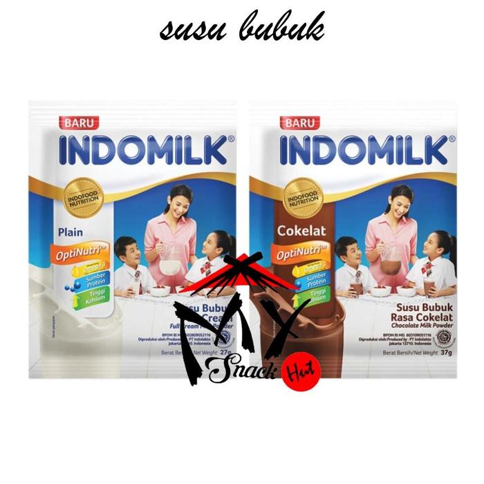 Gambar INDOMILK SUSU BUBUK SACHET - SUSU BUBUK COKLAT COKELAT CHOCOLATE WHITE dari kanzai_shop undefined Tokopedia