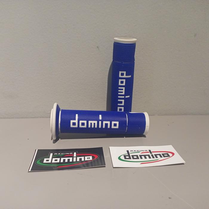 Gambar GLINTZ GARAGE l DOMINO A450 HANDGRIP UNIVERSAL ORIGINAL ITALY - BLUE WHITE dari GARAGE 57 undefined Tokopedia