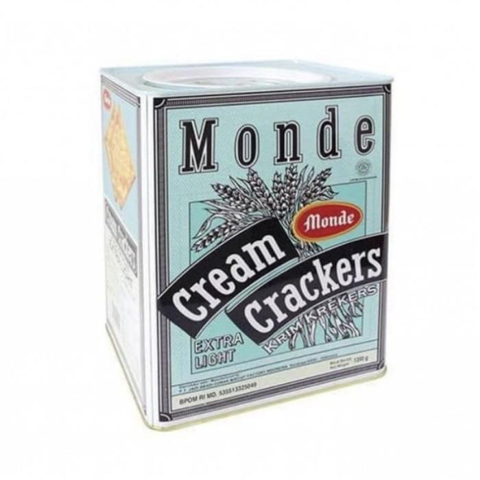 Gambar MONDE Cream crackers kaleng 1200gr biskuit lebaran murah enak dari Edelweiss Corner undefined Tokopedia