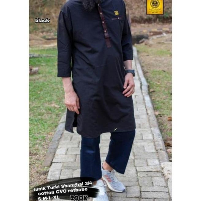 Gambar BAJU TUNIK TURKI GAMIS SHOLAT MUSLIM PRIA ORIGINAL AL AMWA TDATU001 dari Wreza Market undefined Tokopedia