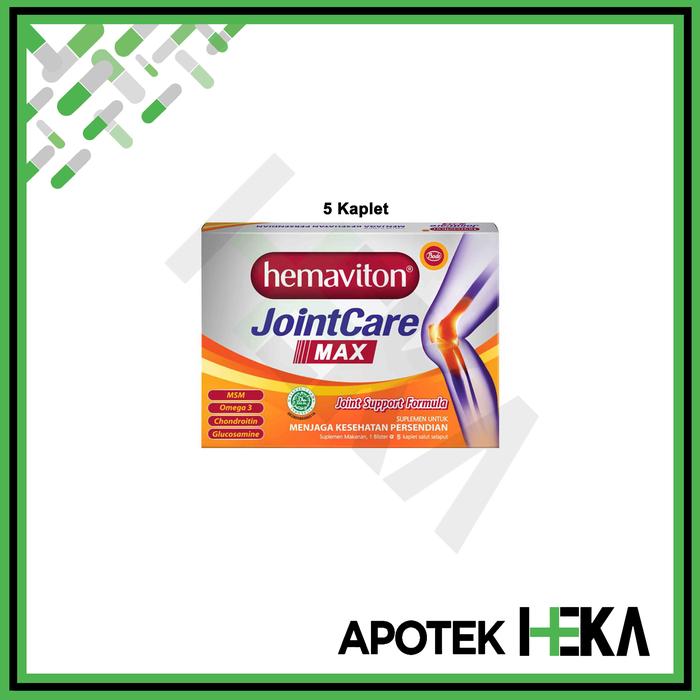 Gambar Hemaviton JointCare Max Kaplet Suplemen Kesehatan Persendian - 5 Kaplet dari Apotek Heka Semarang undefined Tokopedia