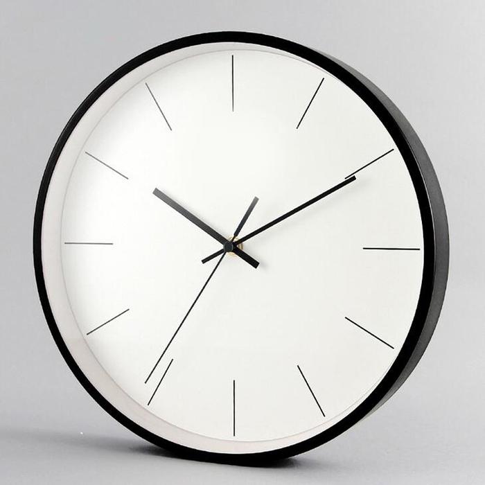 Gambar Jam Dinding Bulat Besar Silent Movement Model Minimalis Modern - Hitam dari SlalustokBrg undefined Tokopedia