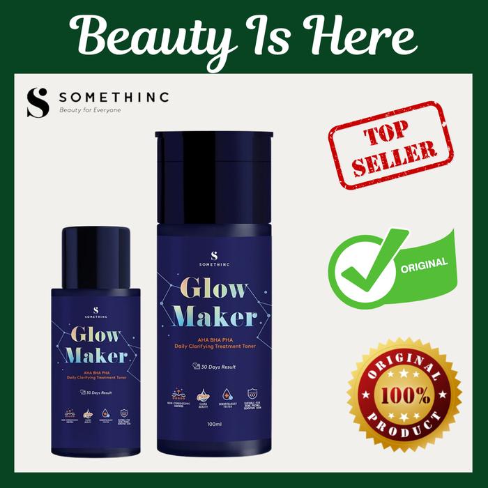 Gambar SOMETHINC GLOW MAKER AHA BHA PHA Clarifying Treatment Toner 40ml 100ml - Glow Maker40ml dari Beauty is Here Indo undefined Tokopedia