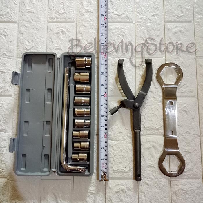 Gambar PAKET Tracker CVT UNIVERSAL + Kunci 39-41 + Kunci Sok Set 10 Pcs 8-24 - TRACKER CVT dari Sukses Teknik Store undefined Tokopedia