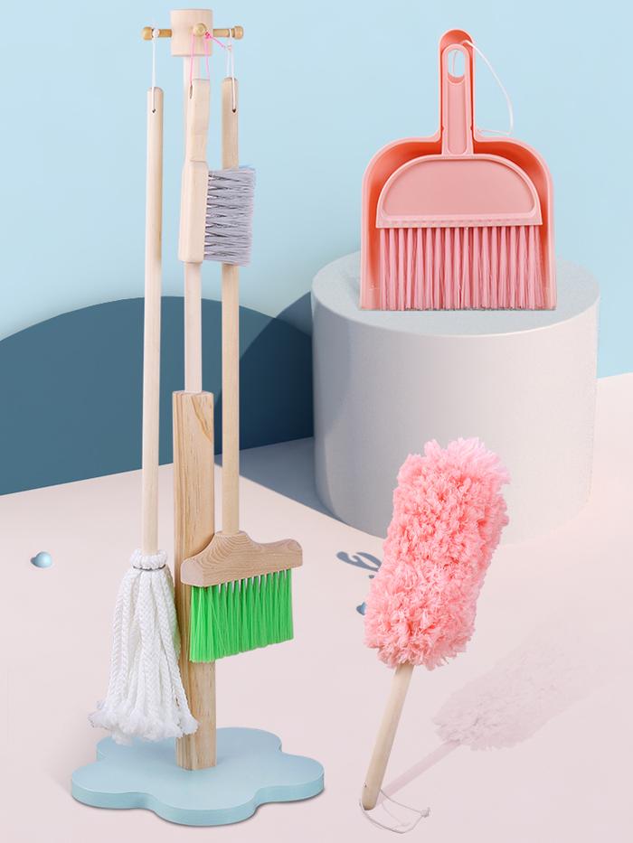 Gambar Simulation Cleaning Set mainan edukasi alat bersih bersih anak - Pink dari petite.playland undefined Tokopedia