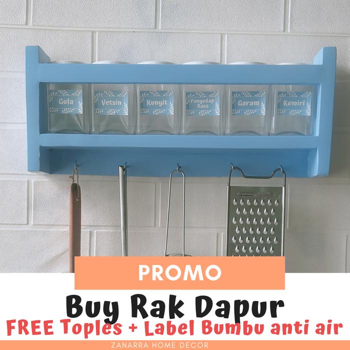 Gambar Rak Bumbu Pink Shabby Dapur Gantung Tempat Bumbu Set Aesthetic Zanarra - Biru Muda, Rak Set dari ZanarraHome&Furnishing undefined Tokopedia