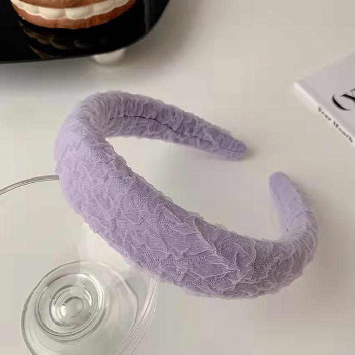 Gambar Fortune Aksesoris Bando Busa Tile Pastel Headband Padded Laura Korean - Lilac dari Fortunecookissy undefined Tokopedia