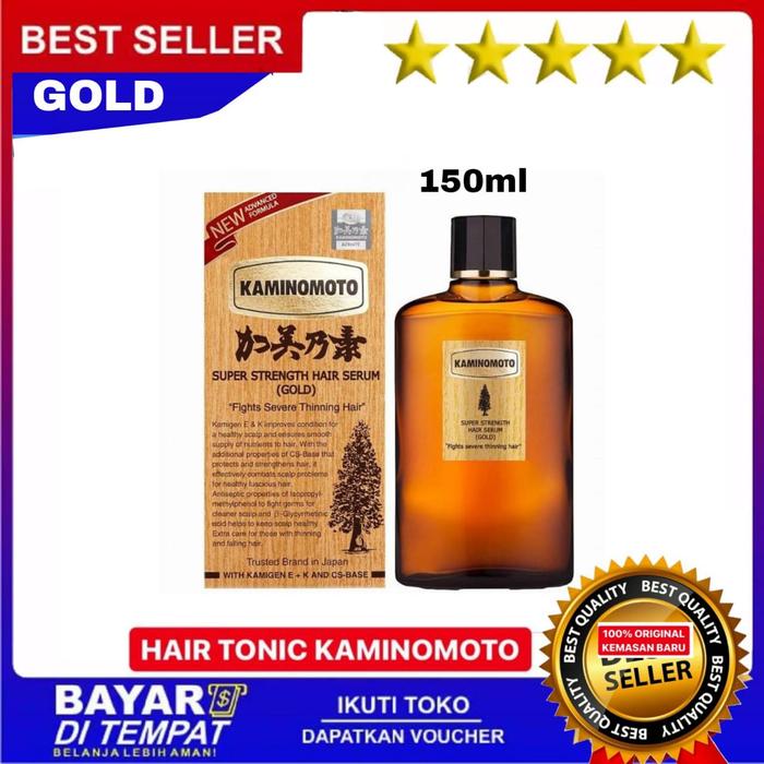 Gambar KAMINOMOTO Hair Growth Tonic Accelerator Silver & Gold - gold dari ALINA best SALE undefined Tokopedia