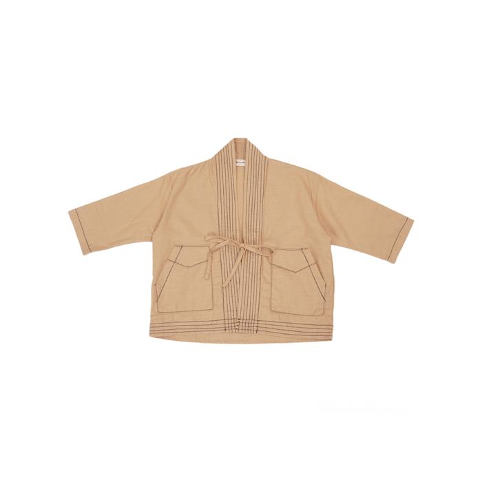 Gambar SOLERAM - GAHYAKA Kimono Ikat / Kimono Anak - Khaki, M dari Inisoleram undefined Tokopedia