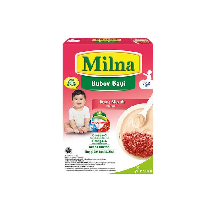 Gambar Milna Bubur Bayi 6-12 Bulan-Bubur Bayi 120 gr - beras merah dari Asia Best Baby Shop undefined Tokopedia