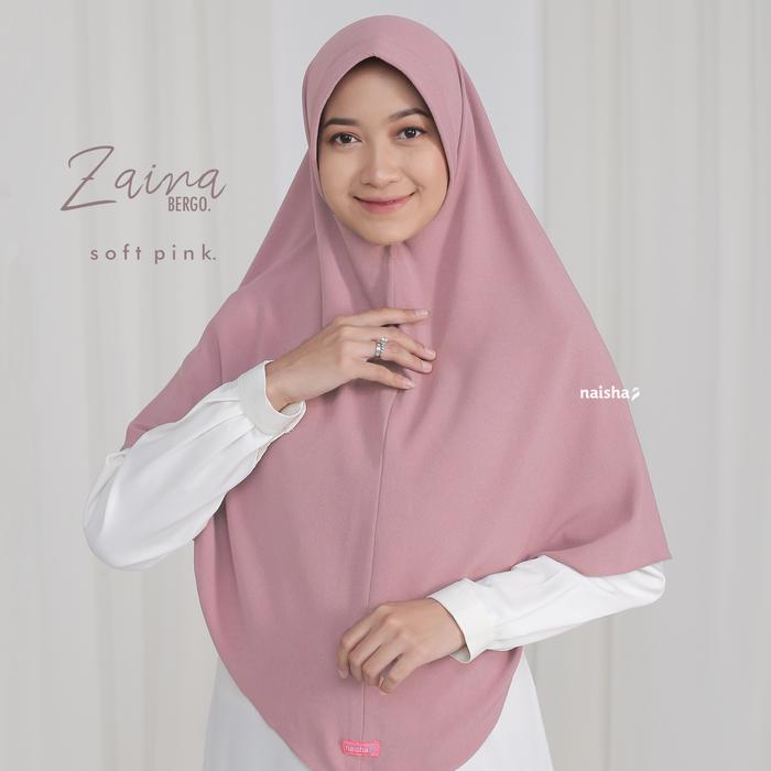 Gambar Zaina Bergo - Soft Pink dari faeyza_rose undefined Tokopedia