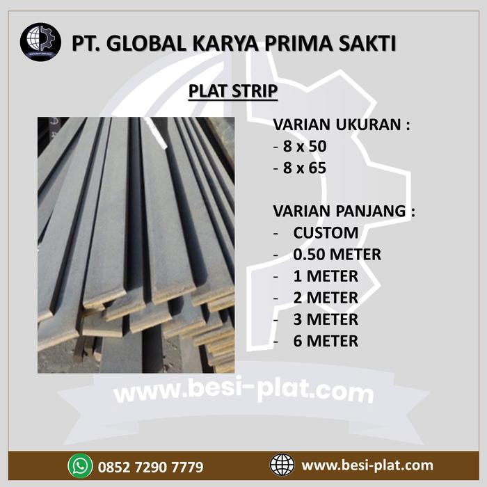 Gambar Plat Strip 8 x 50 x 0.50 Meter dari Global Karya Prima Sakti undefined Tokopedia