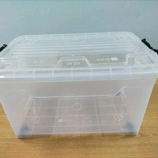Gambar box container bening/ box kontainer transparan/ box plastik serbaguna - 45 liter dari Diamondshopping30 undefined Tokopedia