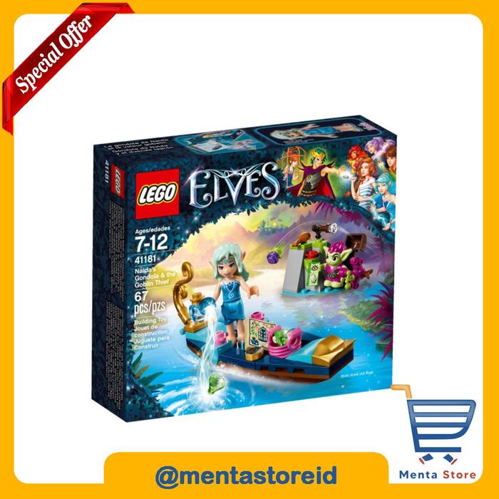 Lego Elves 41181 Naidas Gondola The Goblin Thief Water Elf Crystals