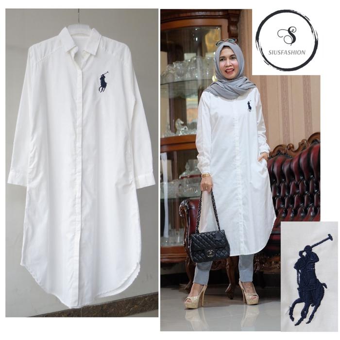 Gambar TUNIK WANITA TERBARU 2022 / TUNIK KATUN IMPO - Putih, M dari siusfashion undefined Tokopedia