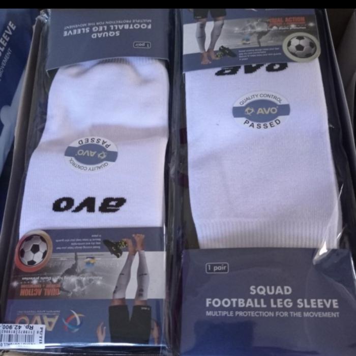 Gambar Kaos Kaki Sambung/Manset Kaki SQUAD Football LEG SLEEVE AVO ORIGINAL - Putih dari Besar sport undefined Tokopedia