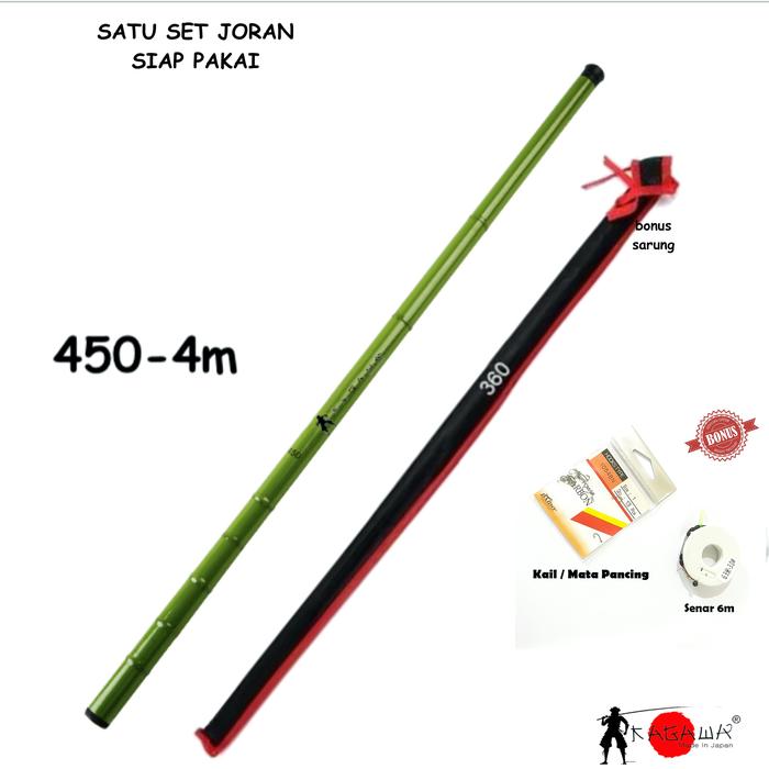 Gambar SET JORAN TEGEK MURAH PANCING KAGAWA WARNA HIJAU BISA LANGSUNG PAKAI - 4m dari Kagawa Fishing undefined Tokopedia