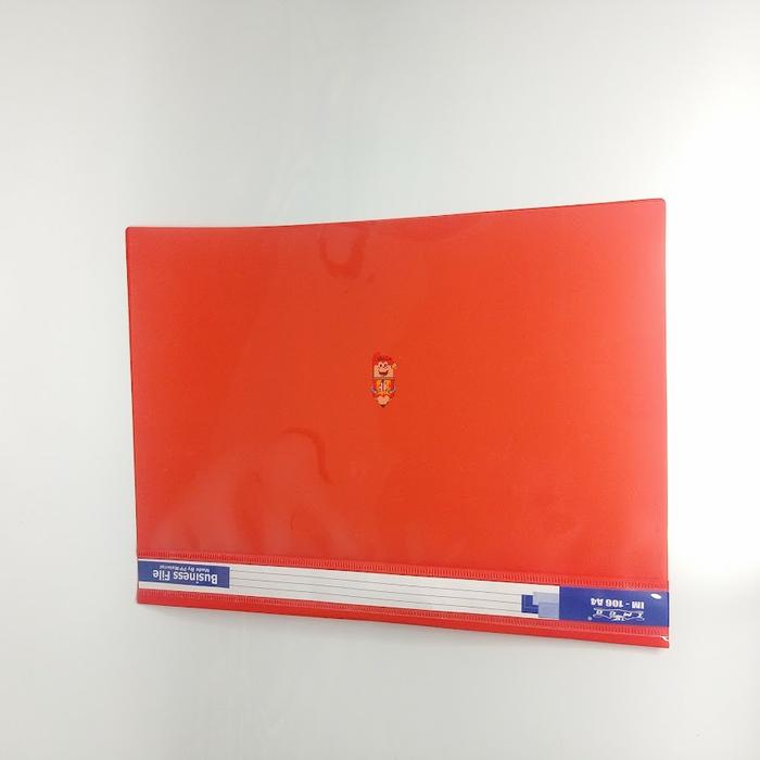 Gambar Bussiness File / bisnis file / Map File / map plastik Imco A4 - Merah dari Bali Stationery undefined Tokopedia