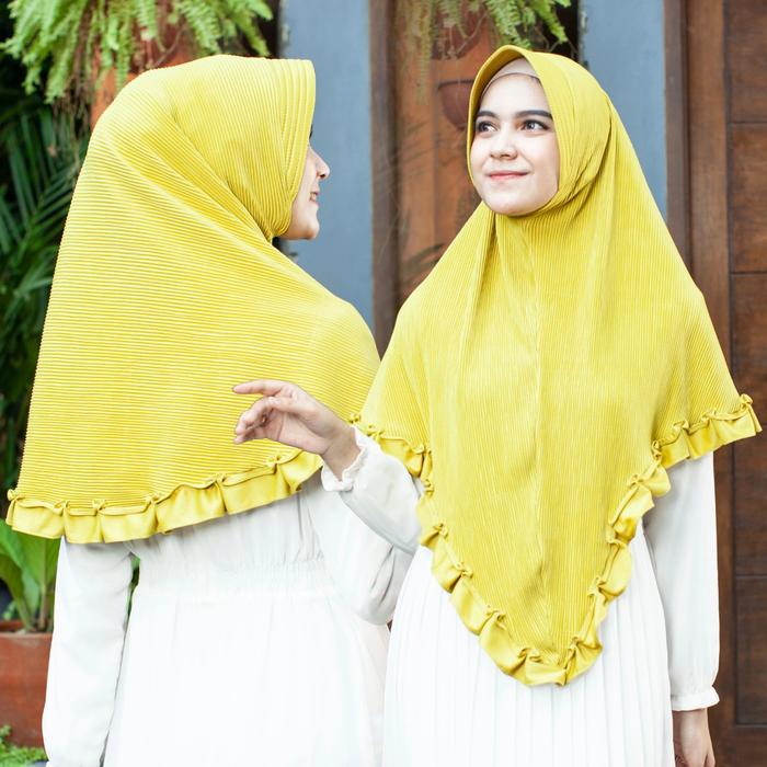 Gambar hijab instant PLISKET GELOMBANG BY RICIHIJAB - nevy dari Rici hijab undefined Tokopedia