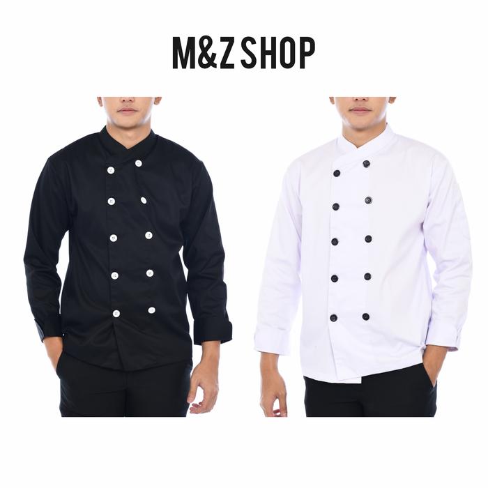 Gambar Baju Koki, Chef jacket, seragam Koki, Baju Chef, seragam F&B - Lgn Pjg dari M&Z Shop undefined Tokopedia