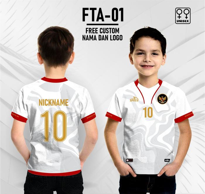 Gambar jersey futsal timnas indonesia anak terbaru free custom nama dan logo - Putih, 0 dari jmxfactory undefined Tokopedia