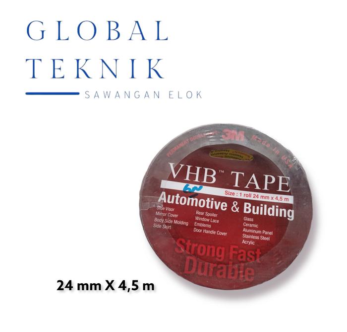 Gambar 3M Permanen Double Tape / VHB Tape Automotive & Building - 24 mm x 4,5 m dari Global Teknik Sawangan Elok undefined Tokopedia