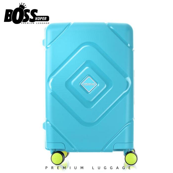Gambar Koper Kabin Tanpa Zipper/Resletin AMERICAN TOURISTER (Trigard 20 Inch) - Hijau Tosca dari Boss Koper undefined Tokopedia