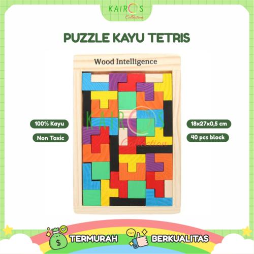 Gambar Puzzle Kayu Tetris / Mainan Edukasi Balok Kayu Tetris / Puzzle Tetris dari kairos collection_NEW undefined Tokopedia