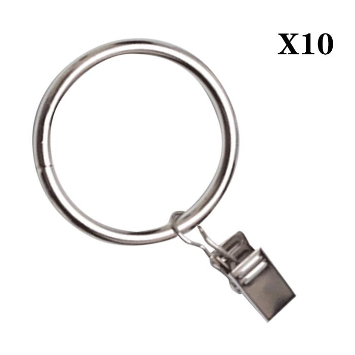 Gambar 10pcs Pengait Hordeng Jendela 38mm Klip Pengait Tirai Cantolan Gorden - Perak dari Abeeing undefined Tokopedia