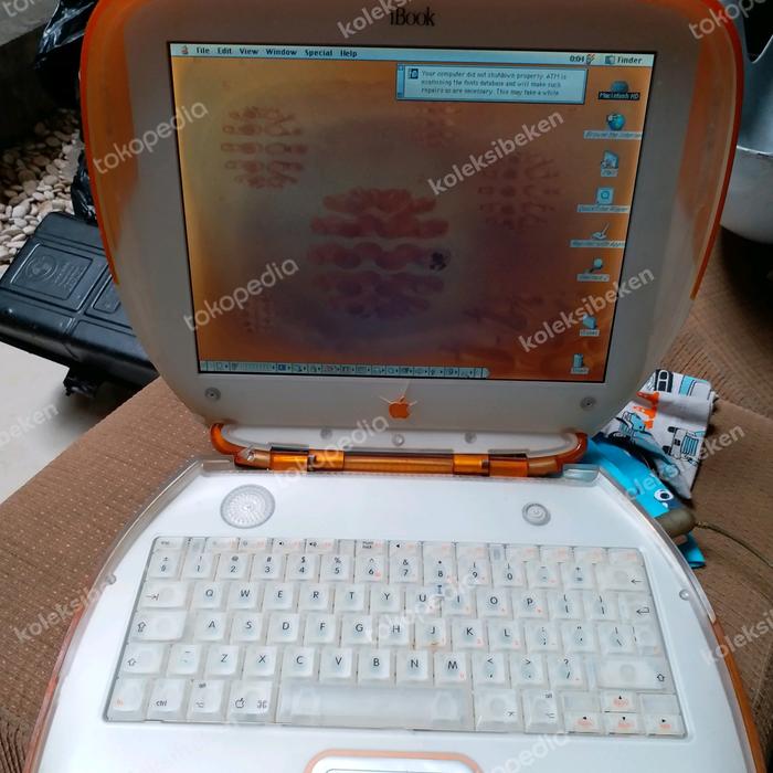 Gambar iBook G3 Clamshell tangerine working condition dari koleksibeken undefined Tokopedia