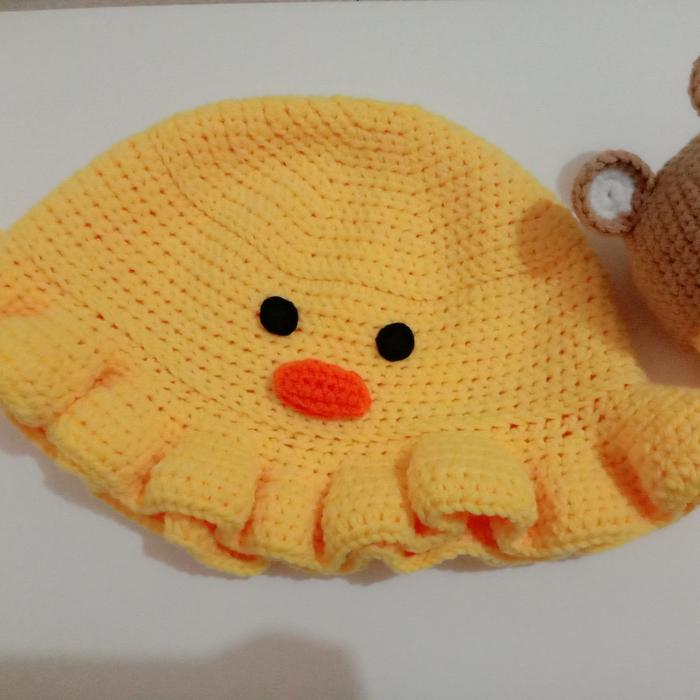 Jual Duck Crochet Bucket Hat - M - Kota 