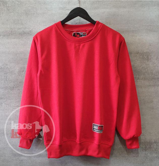 Gambar Sweater Polos / Sweater Tebal / Outwear - RED, L dari kaoskita tulungagung undefined Tokopedia