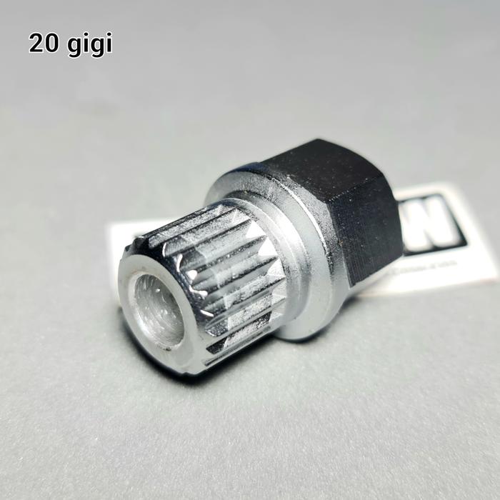 Gambar Kunci Adaptor Baut Roda Ban Velg BMW Seri 1 2 3 5 7 X Z MINI Cooper - 20 gigi dari Sparepart Mobil BMW undefined Tokopedia