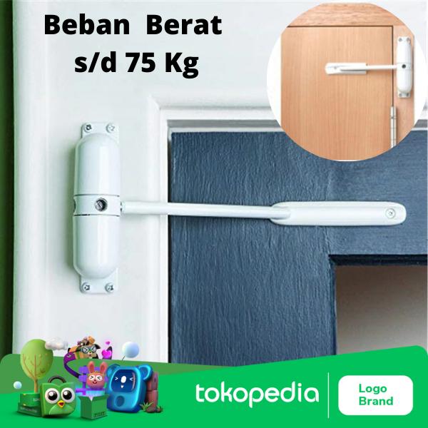 Gambar Wheel Roller Spring Automatic Door Closer - Putih Non Roda dari Universal1616 undefined Tokopedia