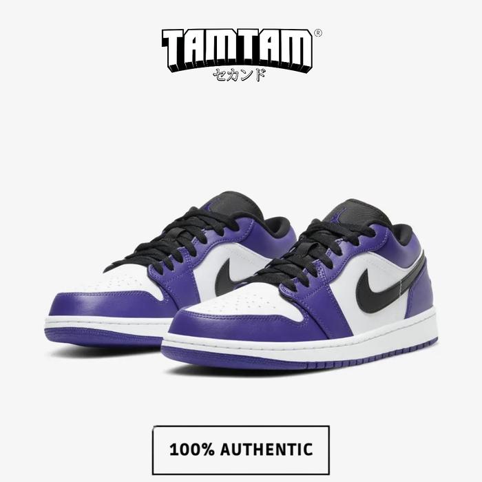 Nike Air Jordan Low Purple Sepatu Purple Jordan Court Purple