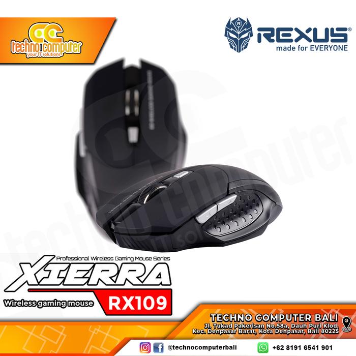 Gambar Rexus Mouse Wireless Gaming Xierra 109 dari Techno Computer Bali undefined Tokopedia