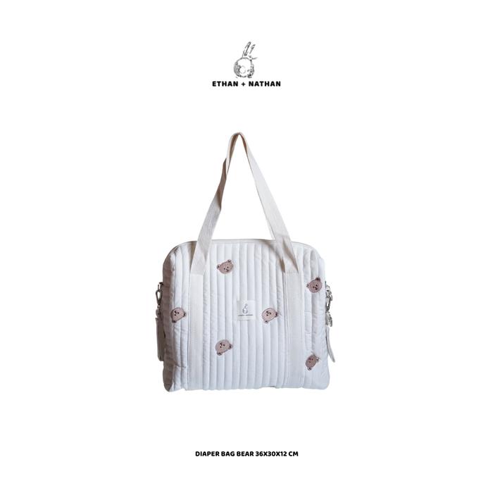 Gambar Ethan+Nathan Cotton Diaper Bag - Bear dari Ethan and Nathan undefined Tokopedia