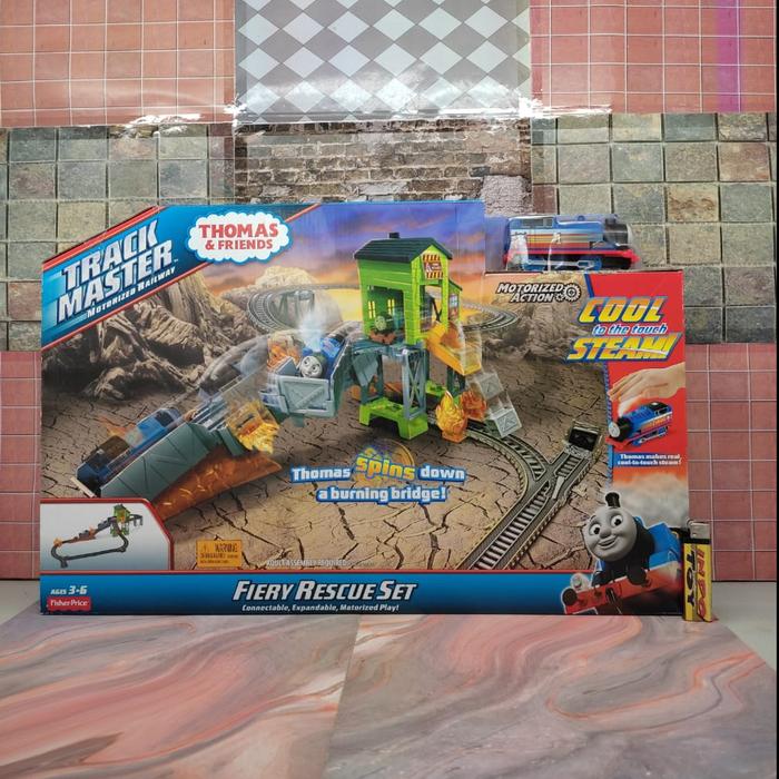 Thomas Friends Track Master Motorized Railway Fiery Rescue Set