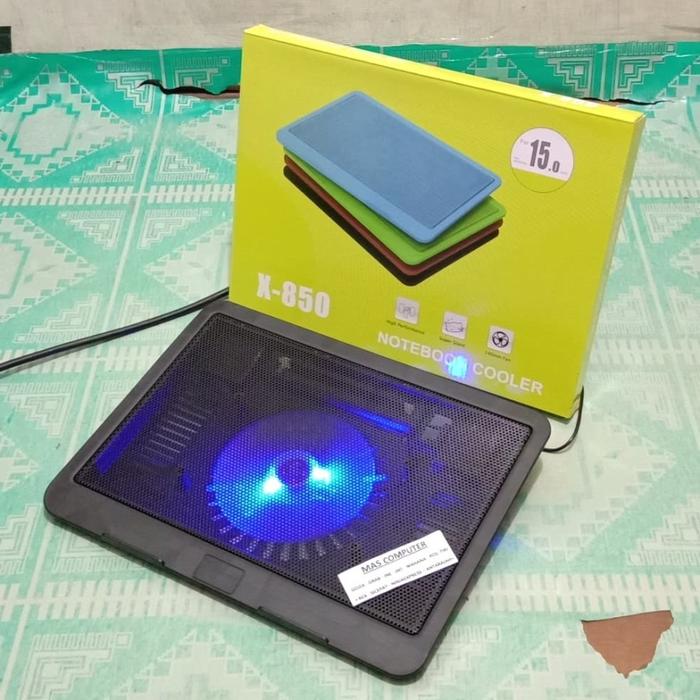 Gambar Cooling pad cooler fan kipas laptop MCP-N19 ukuran 10-14 inch - CP.X850 dari MAS KOMPUTER_NEW undefined Tokopedia