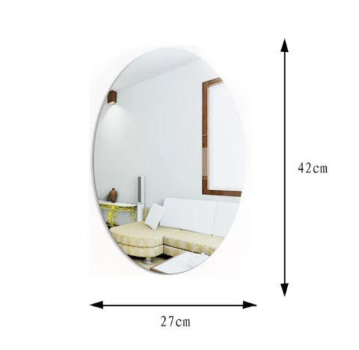 Gambar Stiker Cermin Oval 3D Stiker Dinding Kaca Acrylic Sticker Kaca - Oval, Cermin dari LuckyCuan93 undefined Tokopedia