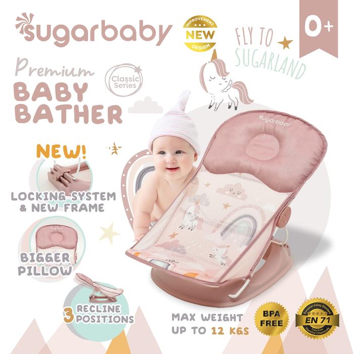 Gambar Sugar Baby Deluxe Baby Bather Kursi Mandi Bayi - Flying Sugar dari Good Morning Baby Shop undefined Tokopedia