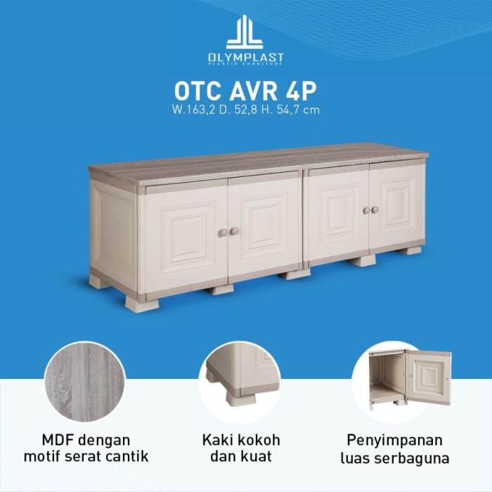 Gambar (CARGO) Olymplast OTC AVR 4P Lemari Meja TV Nakas Rak Plastik 4 Pintu dari MagicSun undefined Tokopedia