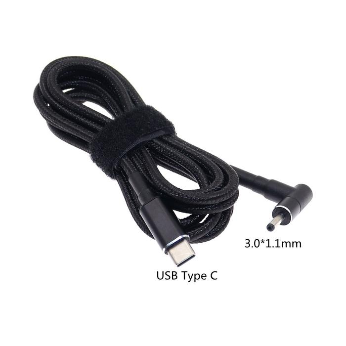 Gambar Kabel USB C to DC Male Plug 100W PD Adapter Power Charger Laptop 1.8m - 3.0x1.1 (Acer) dari AinWare undefined Tokopedia