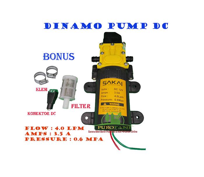 Gambar Pompa dc sakai 12v dinamo sprayer elektrik - Soket Soket dari PUROTANI.ID undefined Tokopedia