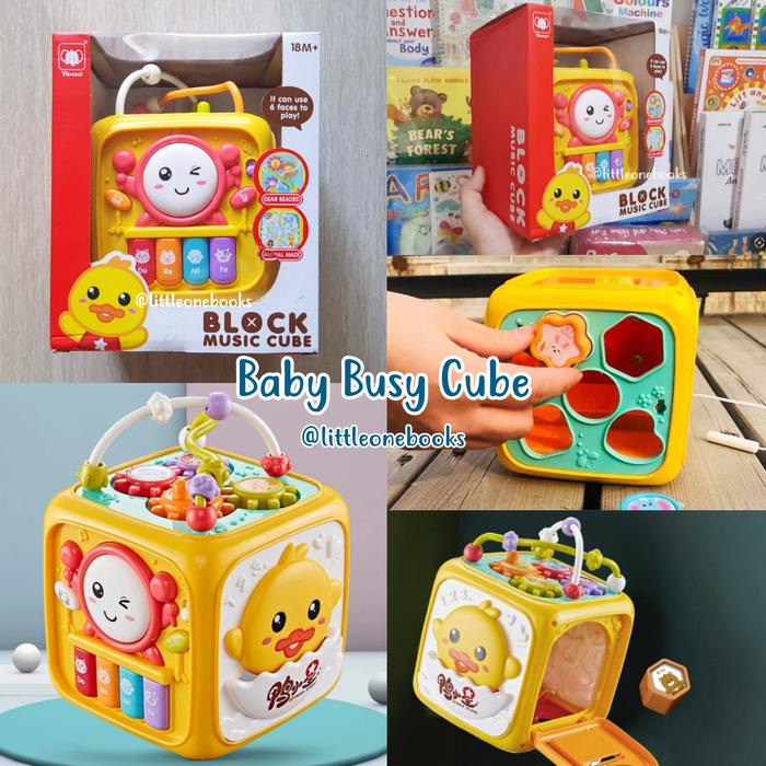 Gambar baby busy cube / busy box / mainan edukasi bayi anak busy cubes dari Littleonebooks undefined Tokopedia
