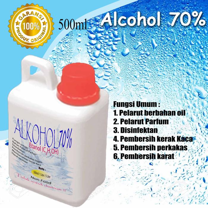 Gambar Alkohol Teknis 70% Untuk Hand sanitizer 1 Liter - 500ml dari Oke Sabun1 undefined Tokopedia